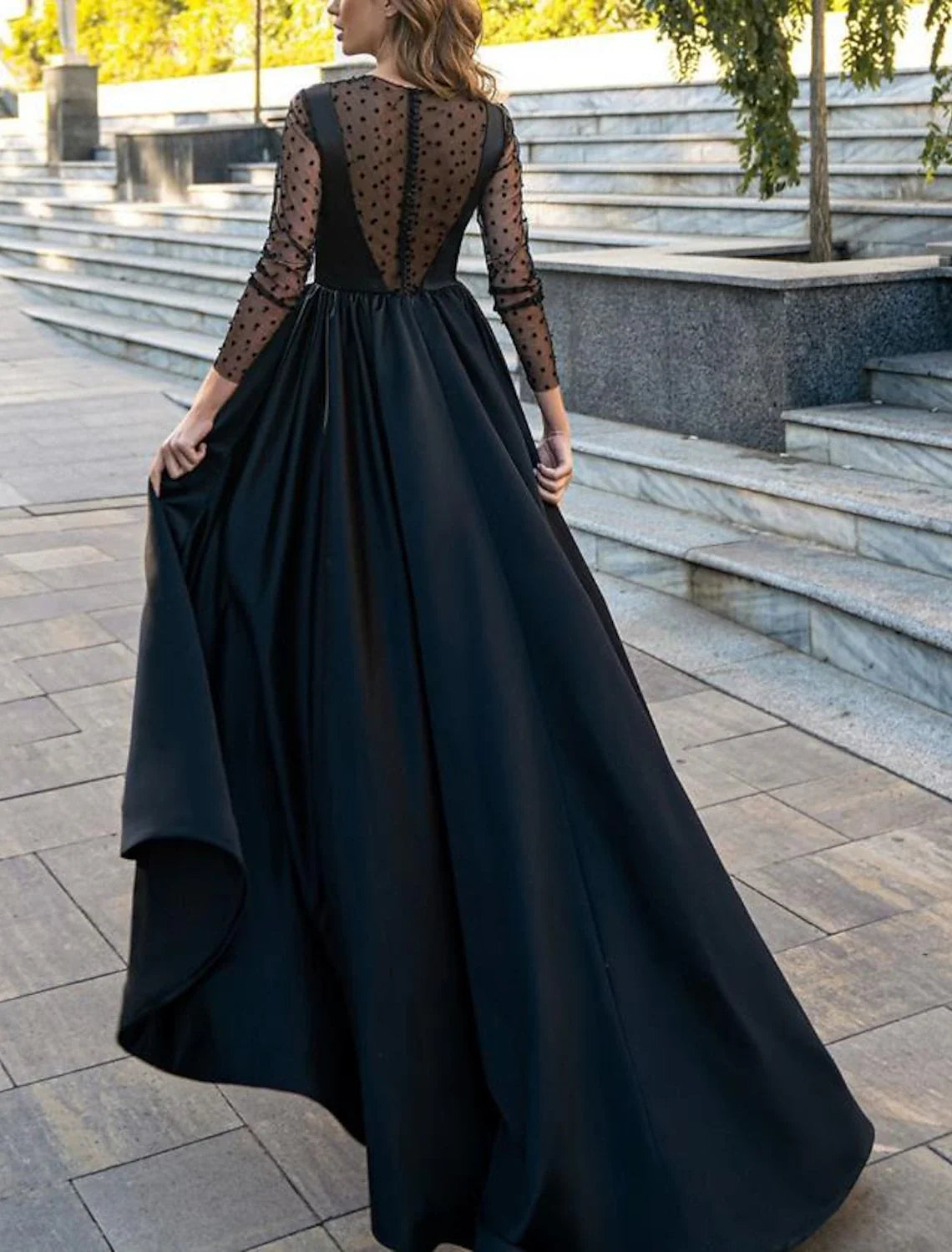 A-Line Satin Sleeveless Asymmetric Prom Dress - Chloe Dress
