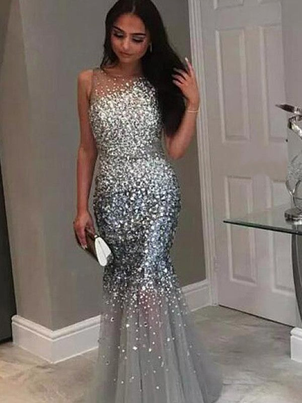 Mermaid Tulle Sleeveless Train Dress - Chloe Dress