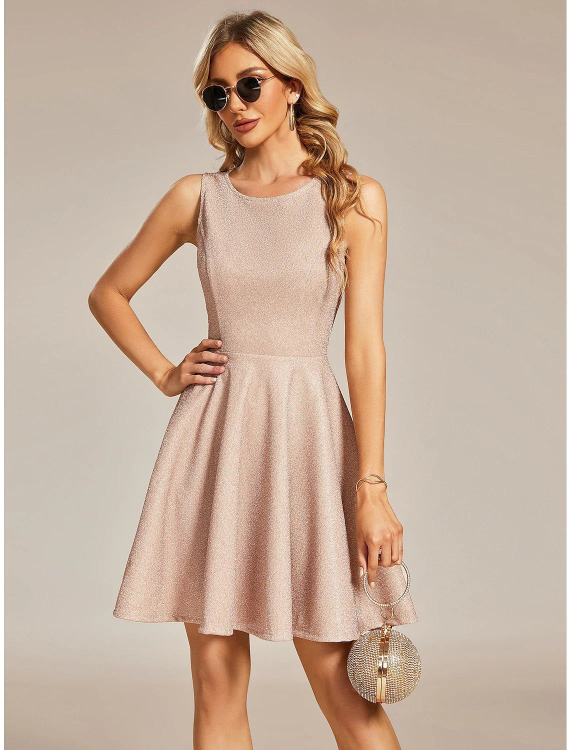 A-Line Sleeveless Mini Cocktail Dress - Chloe Dress