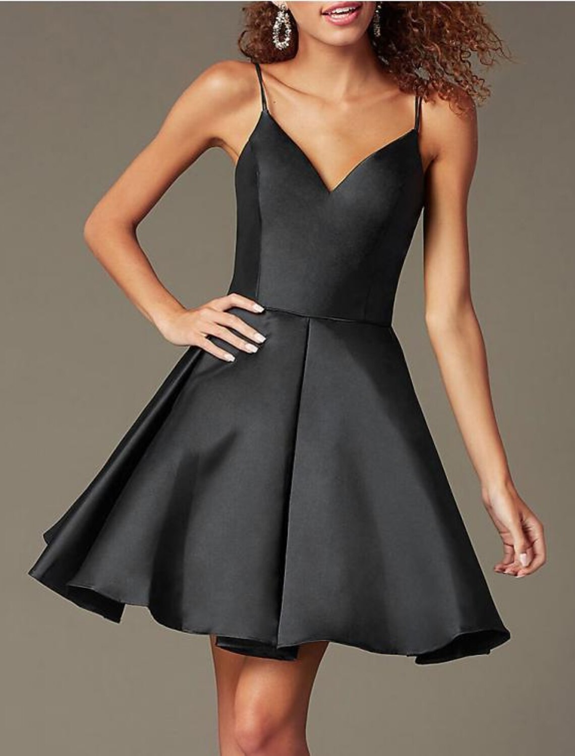 A-Line Sweetheart Cotton Sleeveless Backless Pleated Mini Cocktail Dress - Chloe Dress