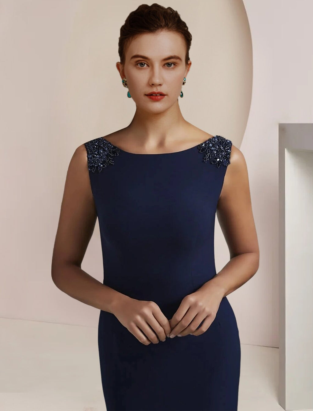 Mermaid Chiffon Sleeveless Train Wedding Dress - Chloe Dress