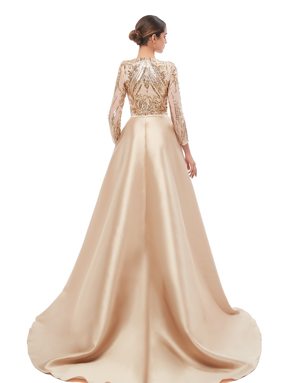 Mermaid Sequin Long Sleeve Evening Dress - Chloe Dress