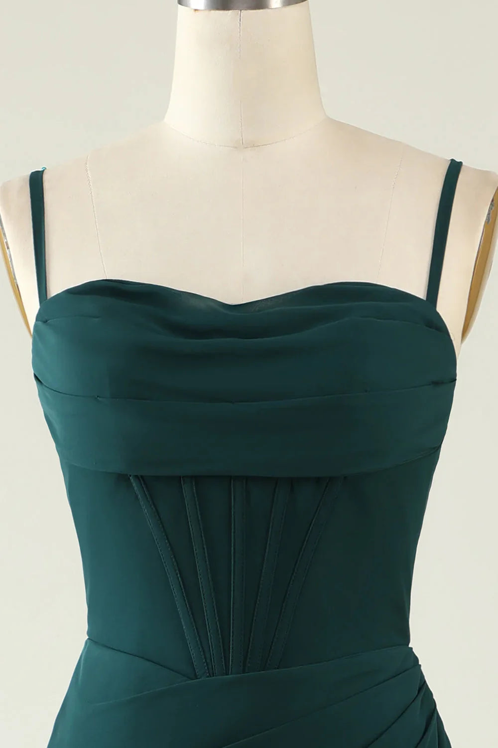 Green High Slit Wedding Dress - Chloe Dress