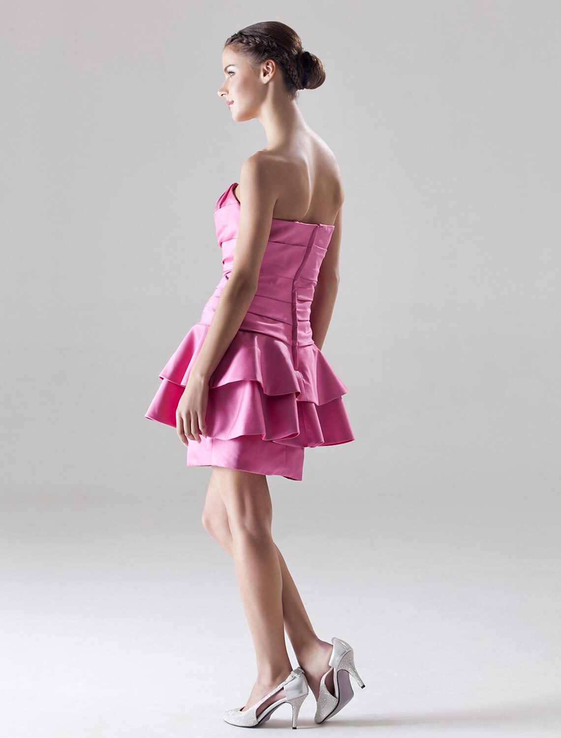 A-Line Sweetheart Satin Sleeveless Mini Cocktail Dress - Chloe Dress