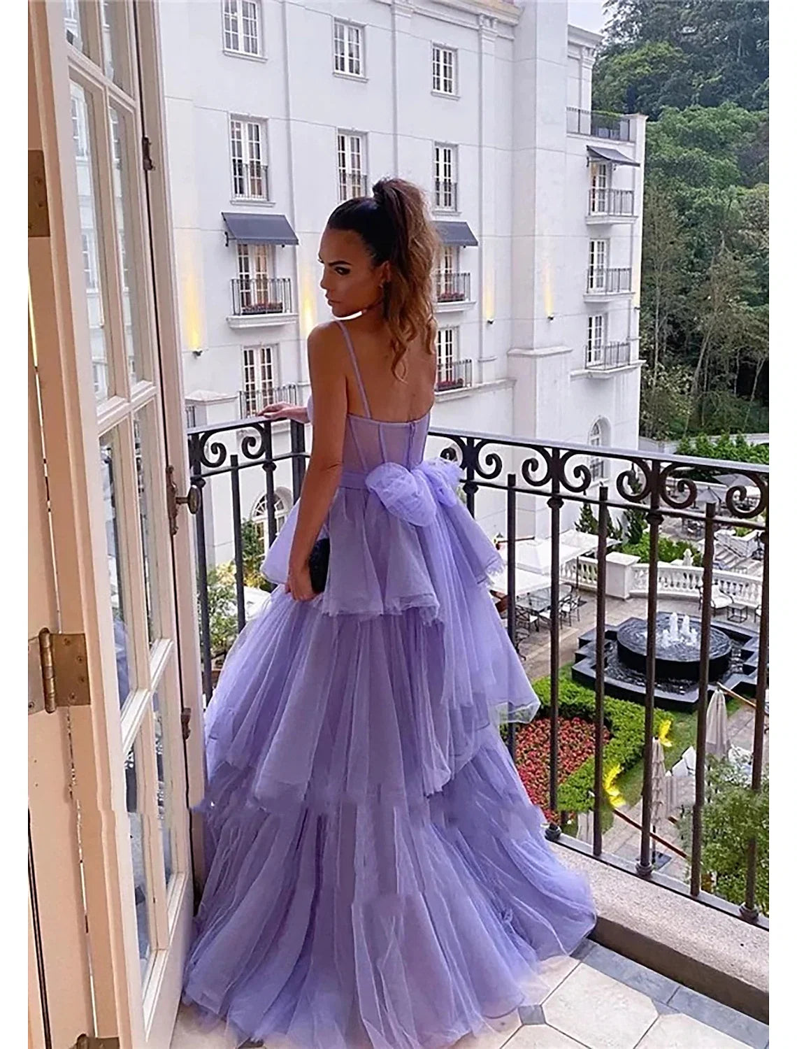 Ball Gown Sweetheart Tulle Sleeveless Backless Pleated Floor-Length Prom Gown - Chloe Dress